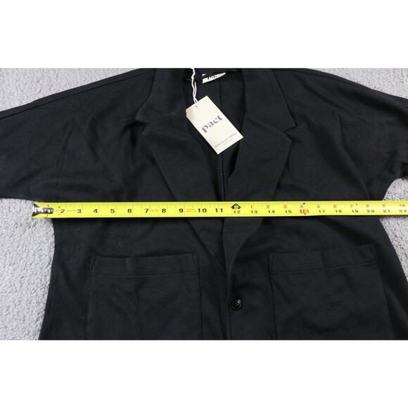 New Pact Organic Womens Jacket Xs Black Relaxed Fit  View Photos - Picture 8 of 9